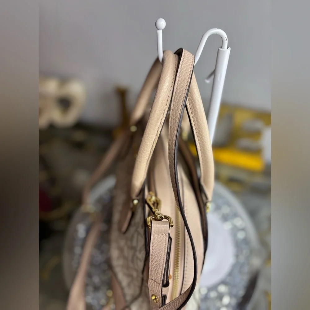 Michael Kors Hattie MK Signature Bowling Satchel Bag NWOT - Picture 10 of 16